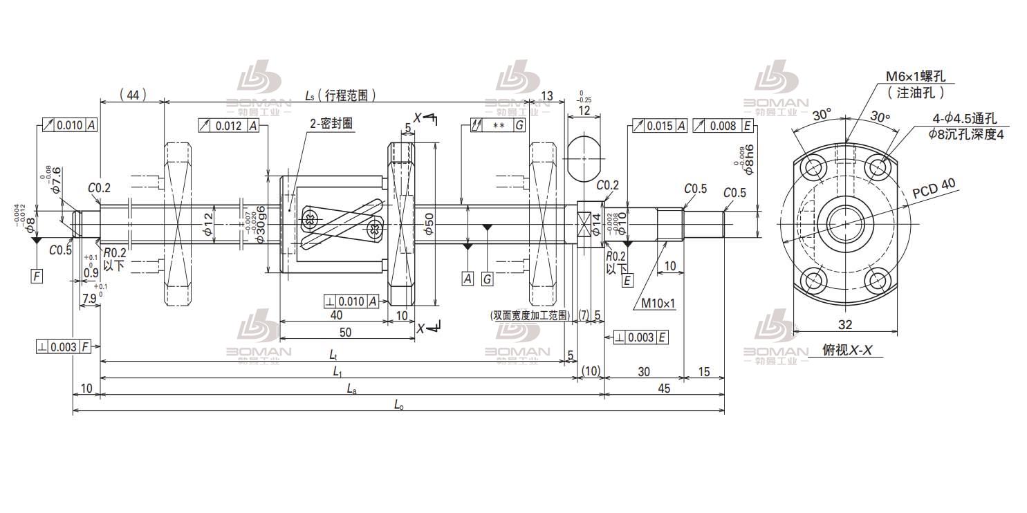 W1203KA-3P-C5Z10-KA标准库存品丝杠