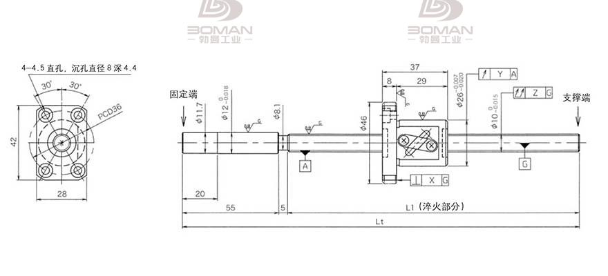 KURODA GG1004DS-BAPR-0255A 黑田丝杆有哪些系列