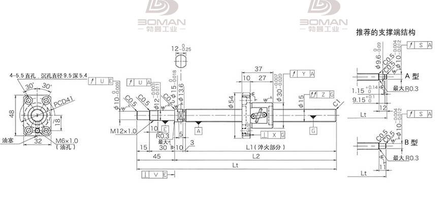 KURODA GP1502DS-BAPR-0300B-C3S 黑田丝杠螺母怎么拆卸