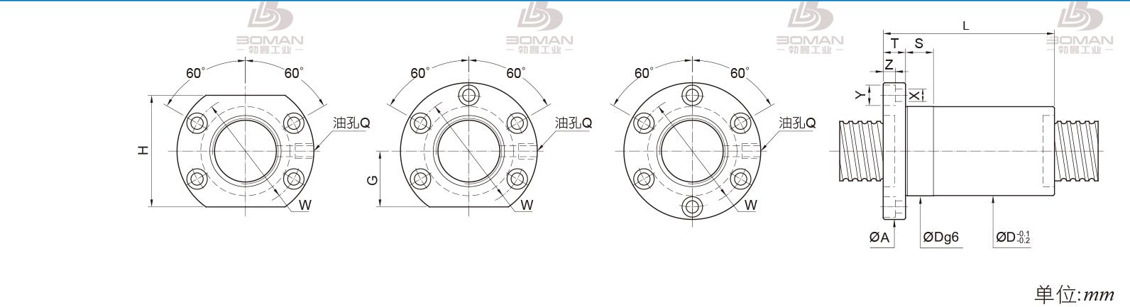 PMI FOIC8010 pmi滚珠丝杆3d