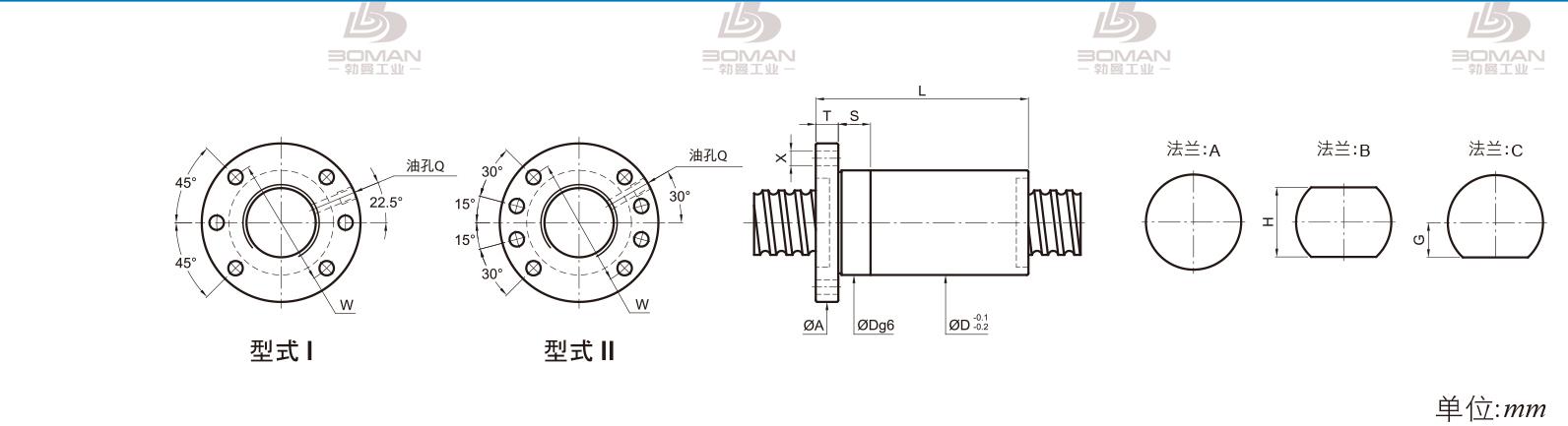 PMI FSDC4012 pmi丝杠的E和T