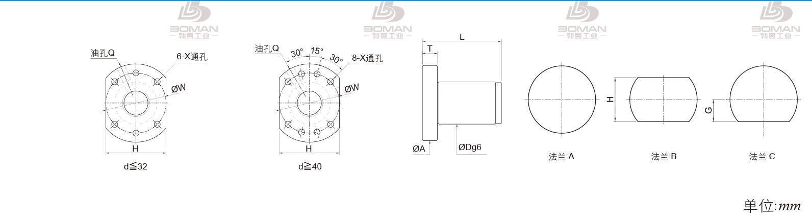 PMI FSDU3205B-4.0P pmi丝杆是厂家