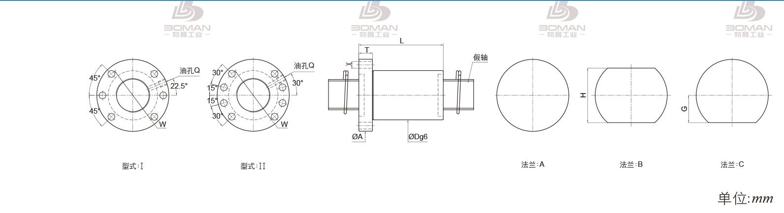 PMI FSDW2005B-3.0P pmi是哪里的丝杆