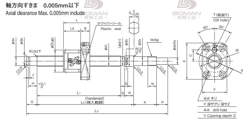 ISSOKU BSP0802RC3T-207 issoku丝杆螺母