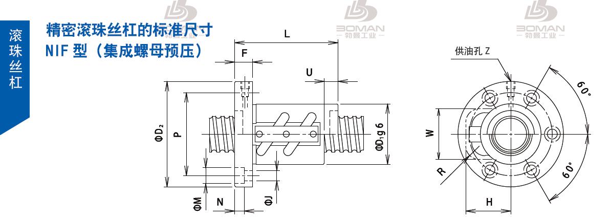 TSUBAKI 36NIFJ10 tsubaki数控滚珠丝杆规格